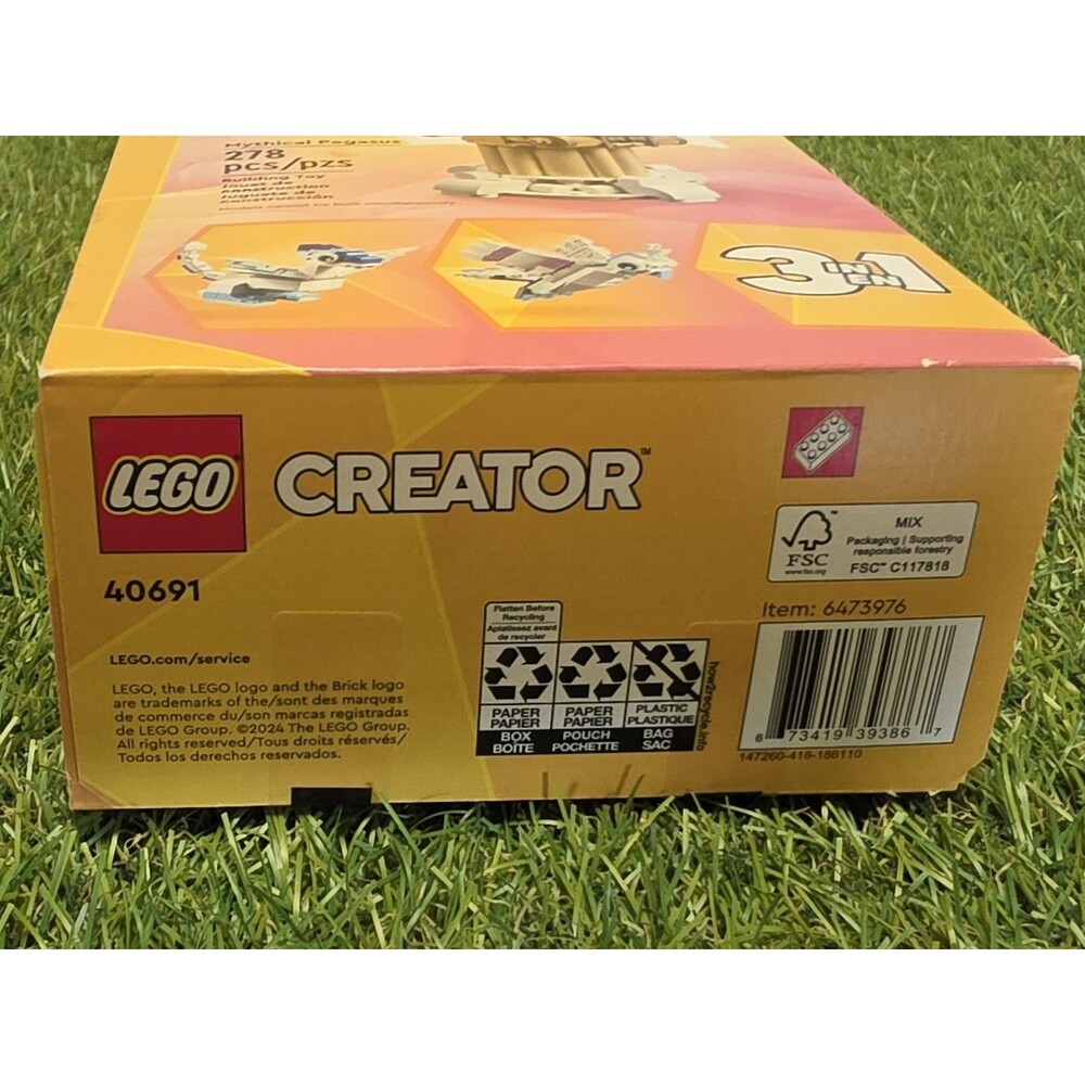 Lego - Mythical Pegasus - Creator 3-in-1 - 40691 New Sealed 278 Pcs - Picture 8 of 8